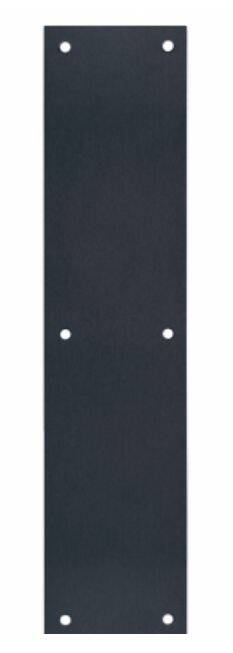 3-1/2-Inch X 15-Inch Matte Black Push Plate 1 3-1/2-Inch X 15-Inch Matte Black Push Plate