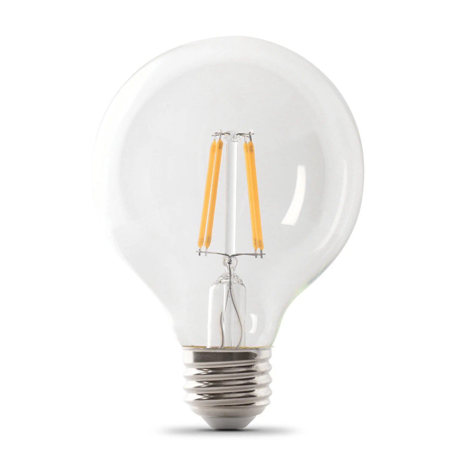 Enhance® Filament 40-Watt Equivalent G25 E26-Medium Bright White Dimmable LED Light Bulb, 3-Pack 2 Enhance® Filament 40-Watt Equivalent G25 E26-Medium Bright White Dimmable LED Light Bulb, 3-Pack