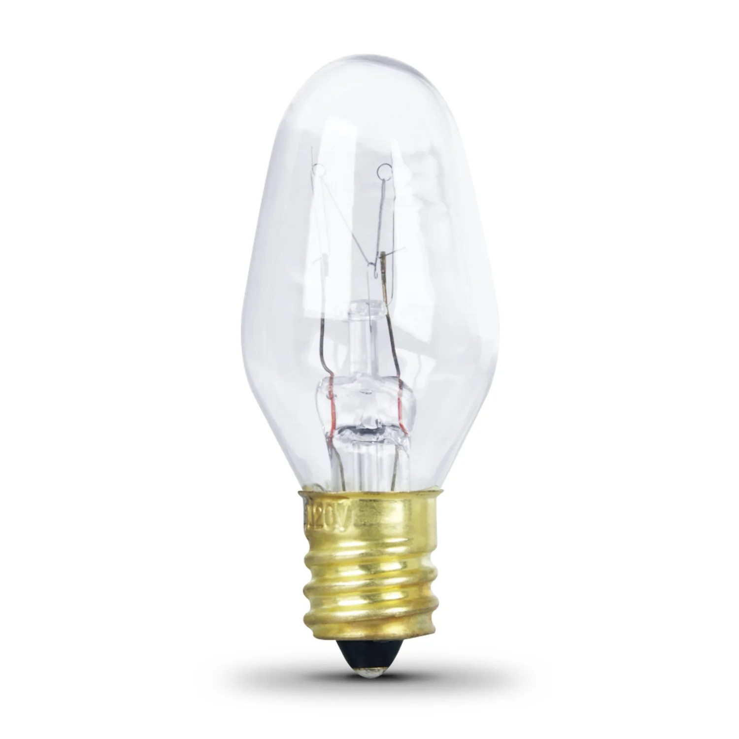 4-Watt C7 E12-Candelabra Soft White Dimmable Night Light Incandescent Bulb, 4-Pack 3 4-Watt C7 E12-Candelabra Soft White Dimmable Night Light Incandescent Bulb, 4-Pack