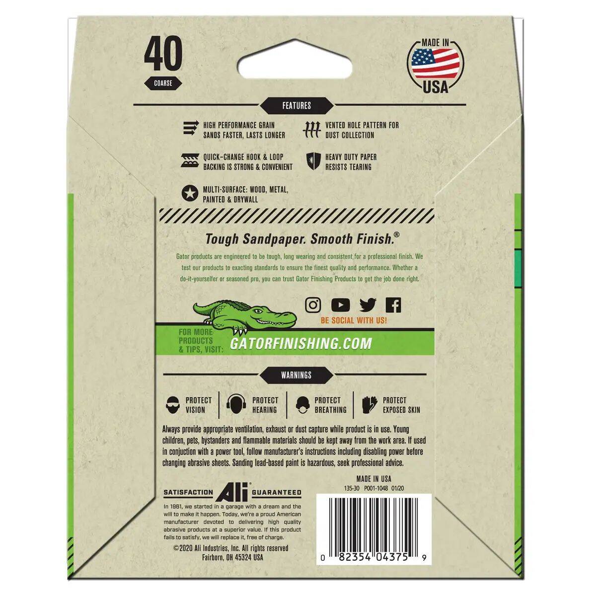 Coarse, 5-Inch, 40 Grit, Random Orbit, Remove,8-Hole Sanding Disc, 15-Pack 1 Coarse, 5-Inch, 40 Grit, Random Orbit, Remove,8-Hole Sanding Disc, 15-Pack