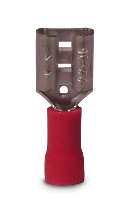 Red Insulated Female Disconnect 1 Red Insulated Female Disconnect