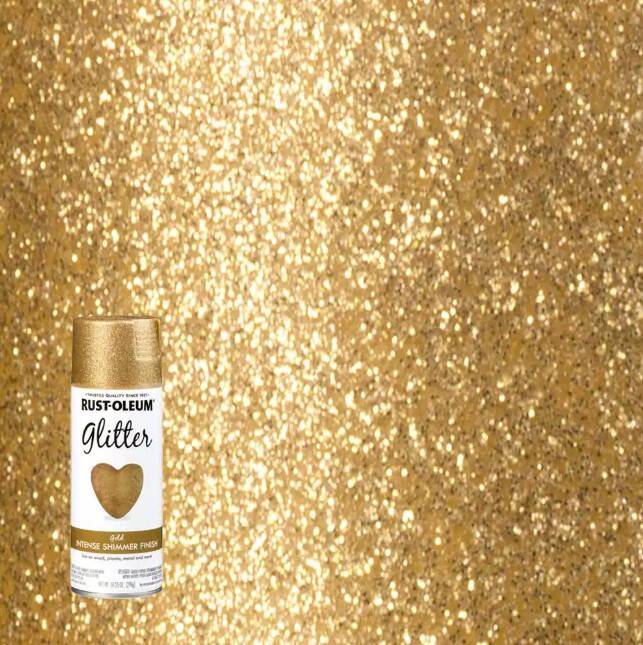 10-1/4-Ounce Gold Glitter Spray Paint
