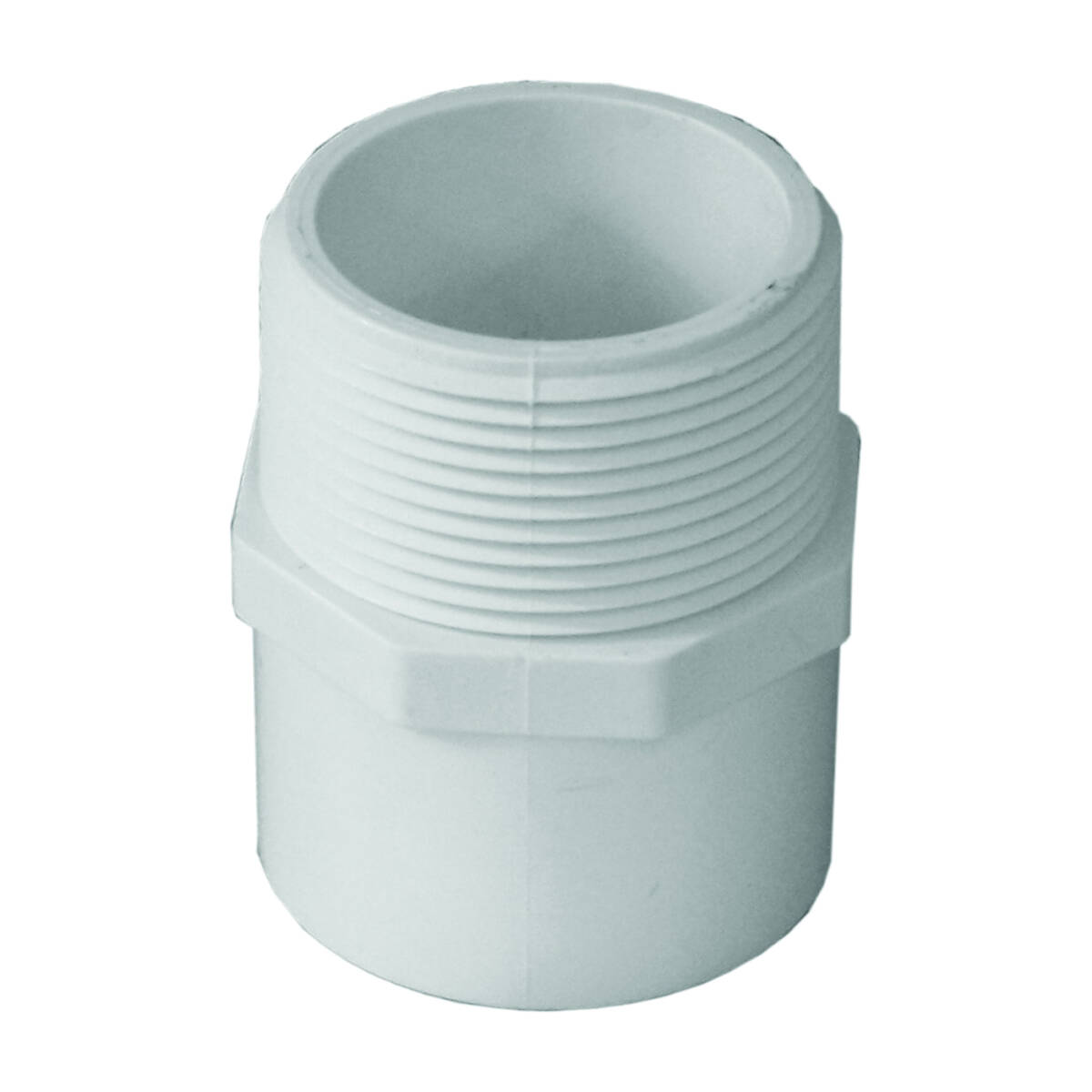 1-1/4-Inch Slip x 1-1/2-Inch MIP White 300 Series Reducing Adapter