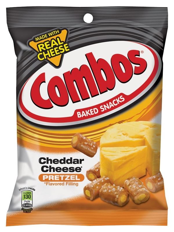 Combos Baked Snacks, Cheddar Cheese Pretzel 6.3-Ounce 2 Combos Baked Snacks, Cheddar Cheese Pretzel 6.3-Ounce