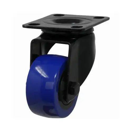 2-Inch Blue Thermoplastic Polyurethane Swivel Caster 2 2-Inch Blue Thermoplastic Polyurethane Swivel Caster