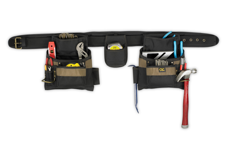 17-Pocket 4-Piece Brown Deluxe Tool Apron 1 17-Pocket 4-Piece Brown Deluxe Tool Apron