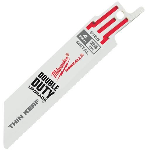 4-Inch 24-TPI SAWZALL® Thin Kerf Metal Blade 5-Pack 1 4-Inch 24-TPI SAWZALL® Thin Kerf Metal Blade 5-Pack