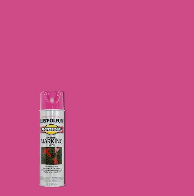 Pink Fluorescent Flat Marking Spray Paint 15-Ounce 1 Pink Fluorescent Flat Marking Spray Paint 15-Ounce