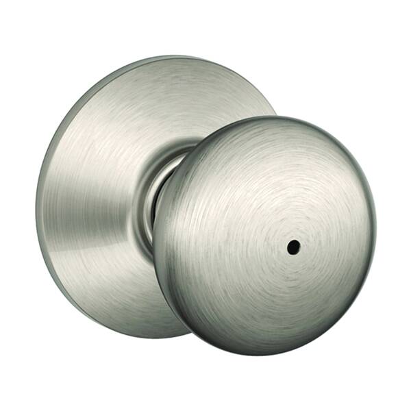 1-3/8 To 1-3/4-Inch Satin Nickel Brass Privacy Door Knob 1 1-3/8 To 1-3/4-Inch Satin Nickel Brass Privacy Door Knob