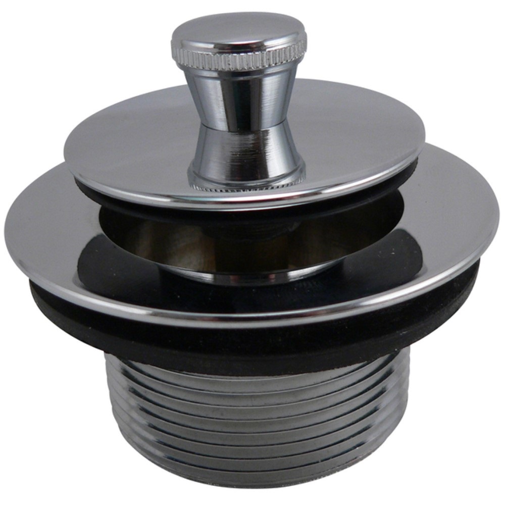 Roller Ball Closure Assembly With Strainer, 1-1/2-Inch Size, Metal, Polished Chrome