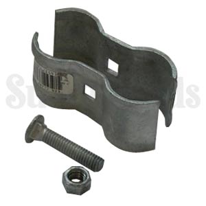 Kennel Clamp 1-3/8 x 1-3/8 Pair W/Bolt 1 Kennel Clamp 1-3/8 x 1-3/8 Pair W/Bolt