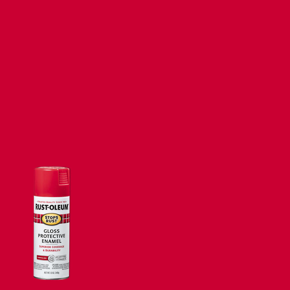Stop Rust® 12-Ounce Carnival Red G;oss Protective Enamel Spray 3 Stop Rust® 12-Ounce Carnival Red G;oss Protective Enamel Spray