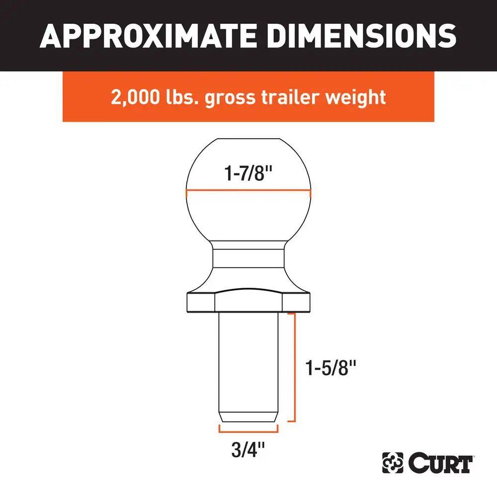 1-7/8-Inch Chrome Trailer Ball