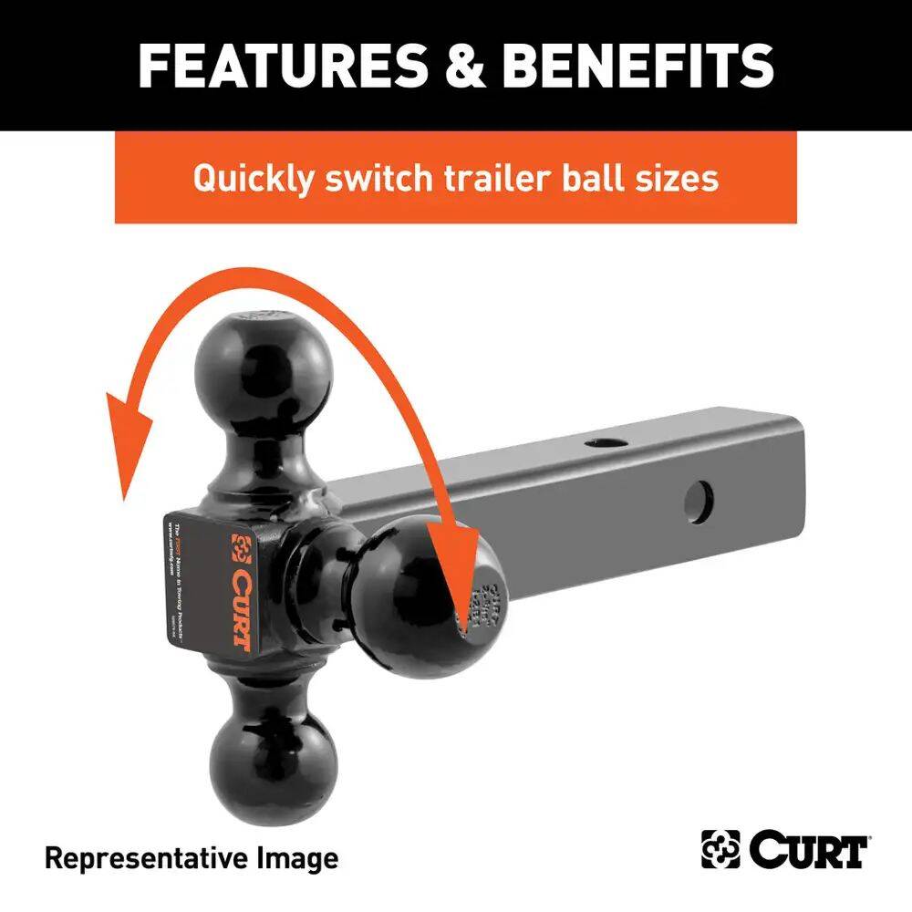 2-1/2-Inch Hollow Shank Multi-Ball Mount 3 2-1/2-Inch Hollow Shank Multi-Ball Mount
