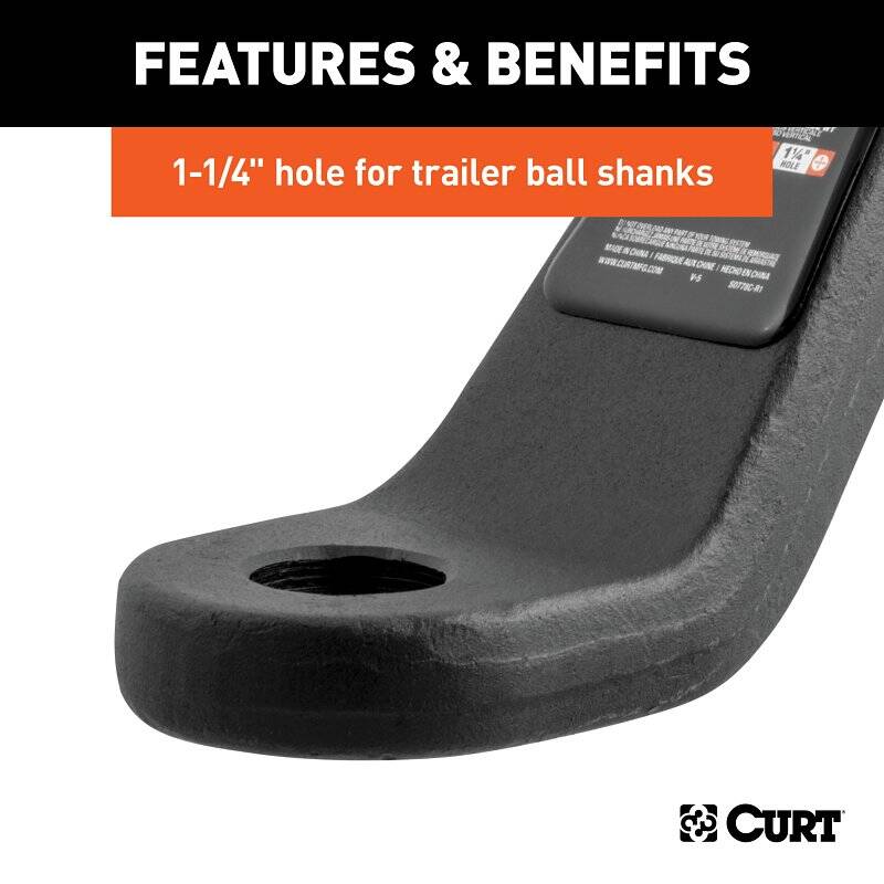 1-1/4-Inch Steel Hitch Ball Mount