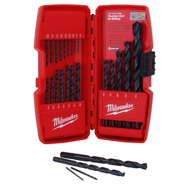 Thunderbolt Black Oxide Steel Drill Bit Set, 21-Piece 1 Thunderbolt Black Oxide Steel Drill Bit Set, 21-Piece