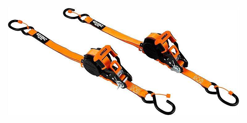 1-Inch X 16-Foot Light Duty Ratchet Strap 2-Pack