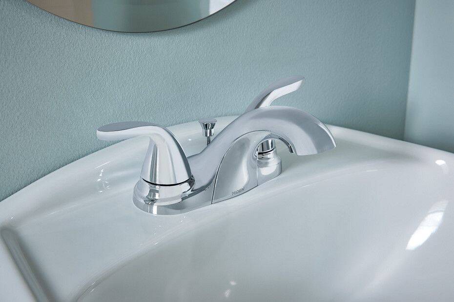 Adler\u2122 Chrome 2-Handle Bathroom Sink Faucet With Pop-Up Drain, 4\