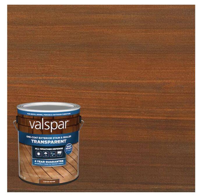 1-Gallon, Canyon Brown, One Coat, Transparent Stain And Sealer 1 1-Gallon, Canyon Brown, One Coat, Transparent Stain And Sealer