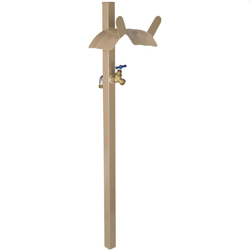 Tan Steel Double-Eared Hose Stand With Bib 1 Tan Steel Double-Eared Hose Stand With Bib