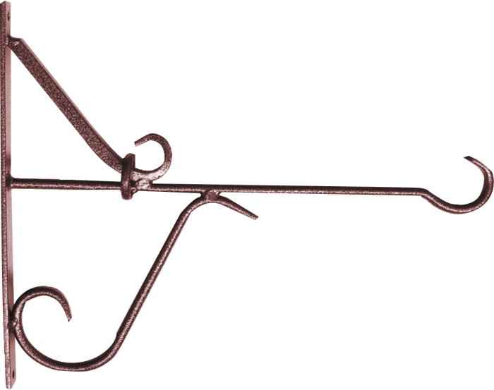 12 in Hanging Plant Bracket Brz