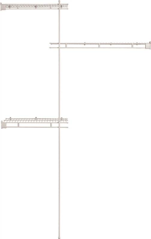 78 x 60 x 12-Inch White Closet Organizer