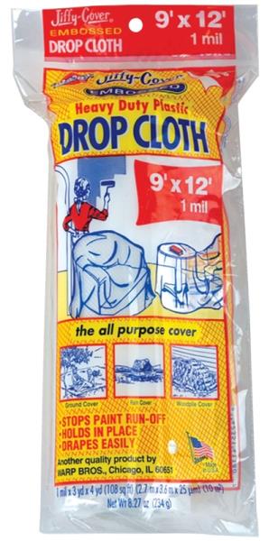 9 x 12-Foot Clear Plastic Heavy Duty Drop Cloth 1 9 x 12-Foot Clear Plastic Heavy Duty Drop Cloth