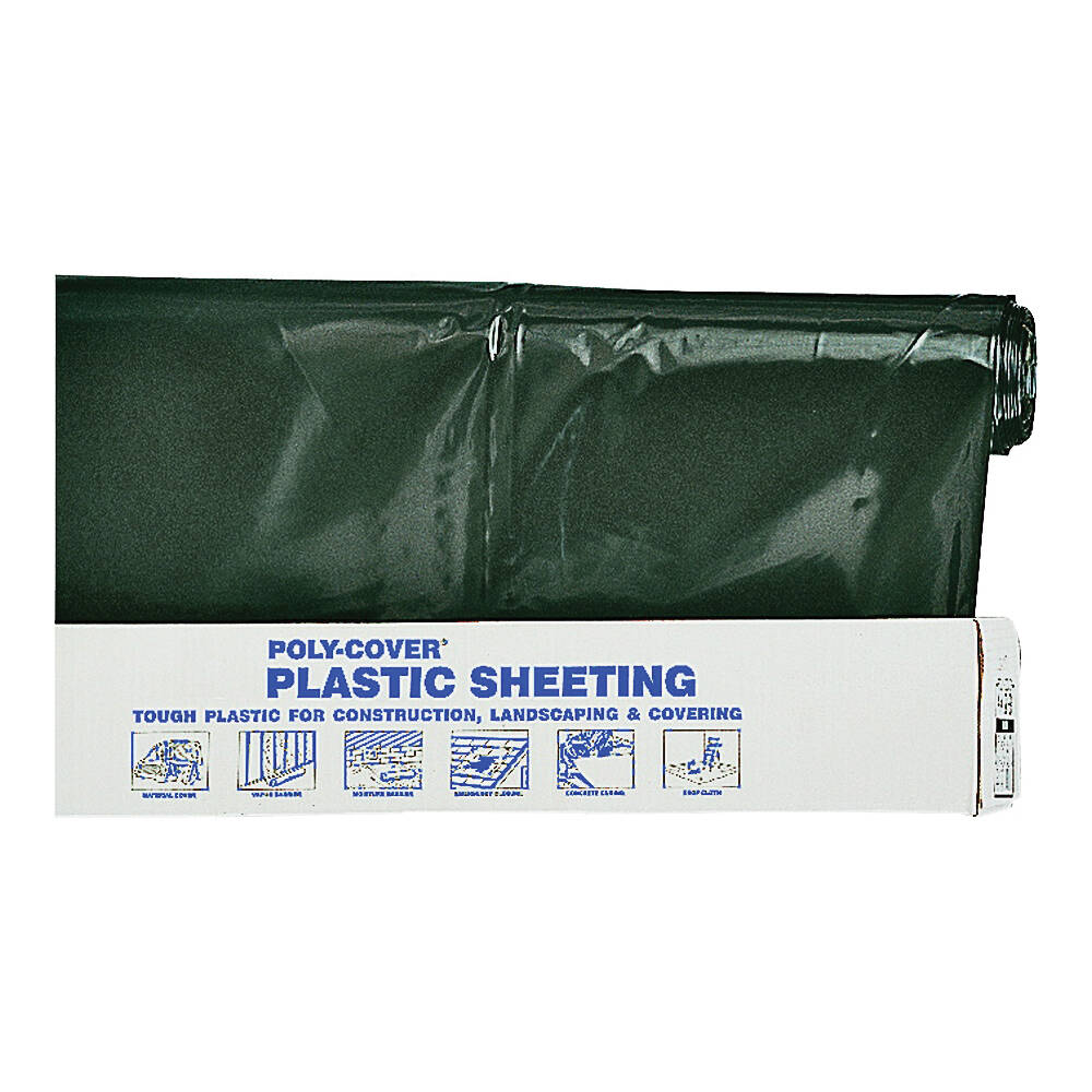 100 x 6-Foot 6-Mil Black Poly Film
