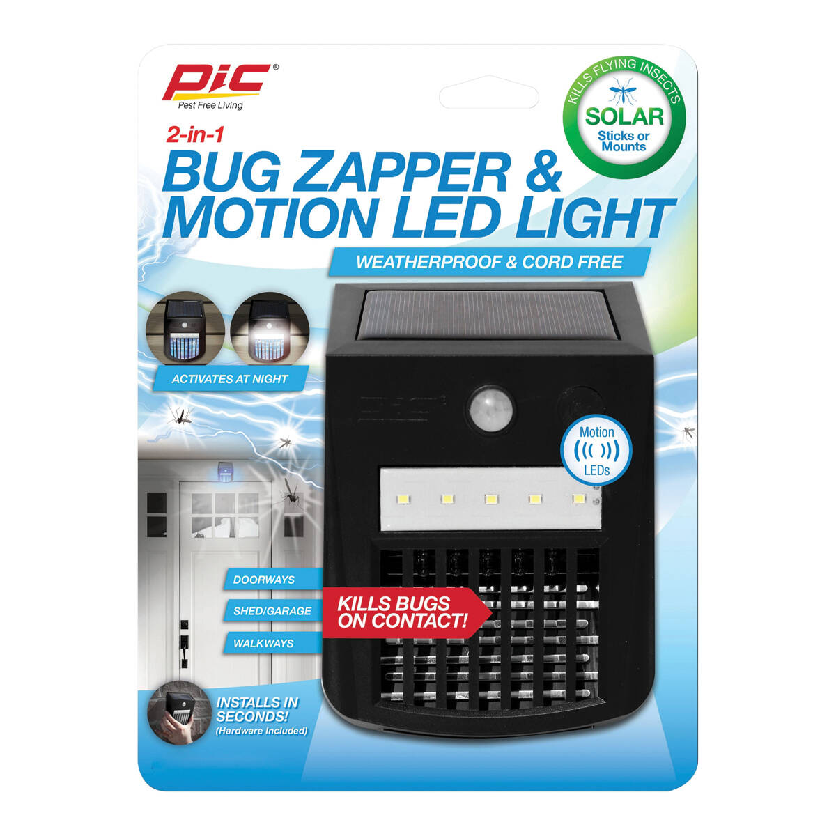 LED Solar Bug Zapper/Lantern 1 LED Solar Bug Zapper/Lantern