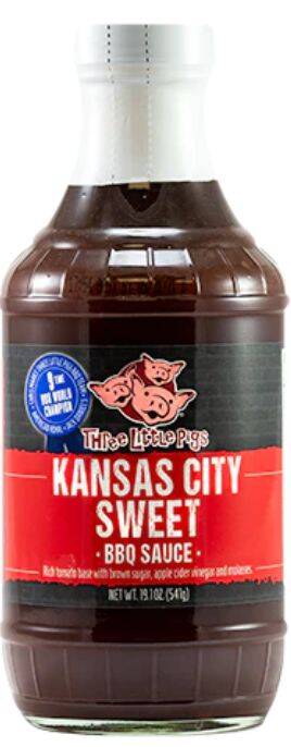 16-Ounce Kansas City Sweet BBQ Sauce 2 16-Ounce Kansas City Sweet BBQ Sauce