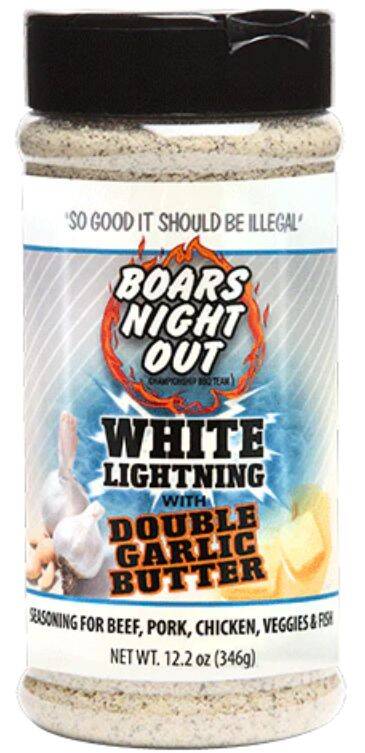 12.2-Ounce Boars Night Out White Lightening Double Garlic Rub