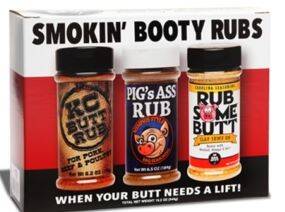 Smokin' Booty Rubs Assortment, 3-Pack