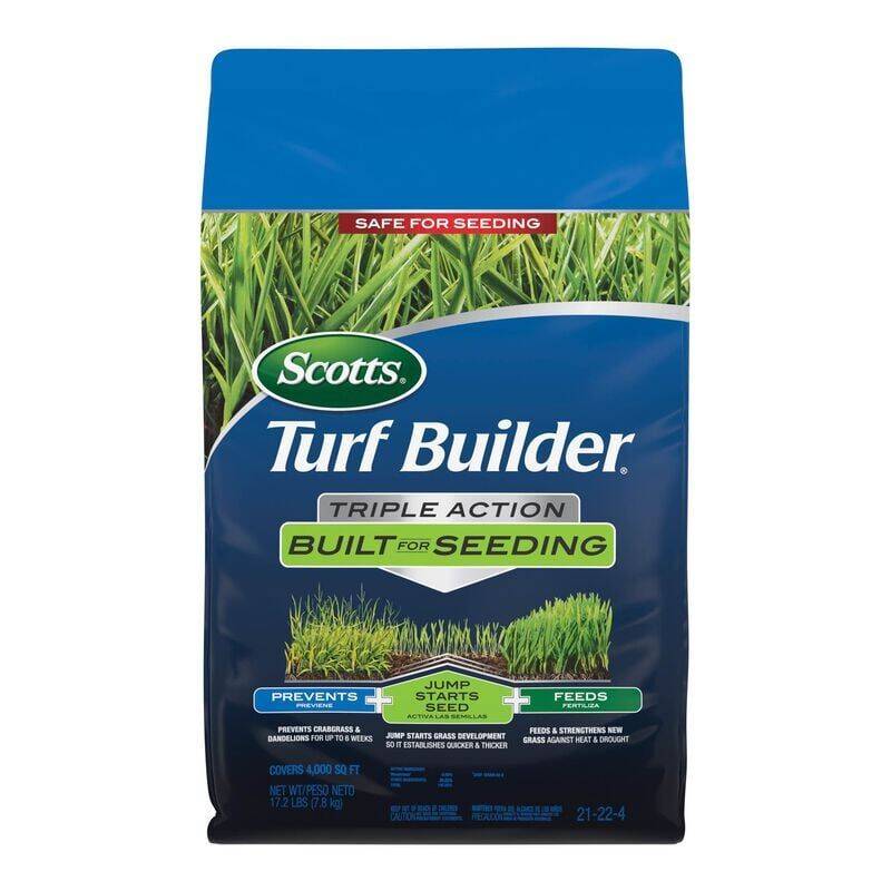 Triple Action Built For Seeding Lawn Fertilizer, 21-22-4 13 Triple Action Built For Seeding Lawn Fertilizer, 21-22-4
