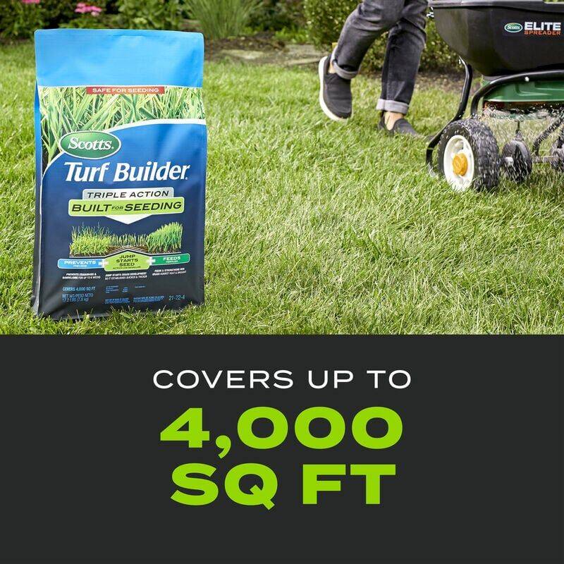 Triple Action Built For Seeding Lawn Fertilizer, 21-22-4 3 Triple Action Built For Seeding Lawn Fertilizer, 21-22-4