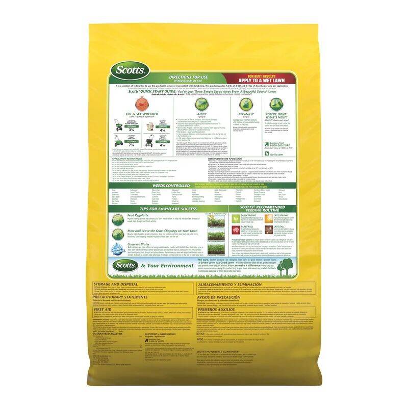 33.95-Pound Turf Builder® Weed And Feed5, 26-0-2 1 33.95-Pound Turf Builder® Weed And Feed5, 26-0-2