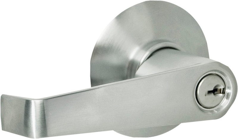 Satin Chrome Elan Lever Entry Lockset 1 Satin Chrome Elan Lever Entry Lockset