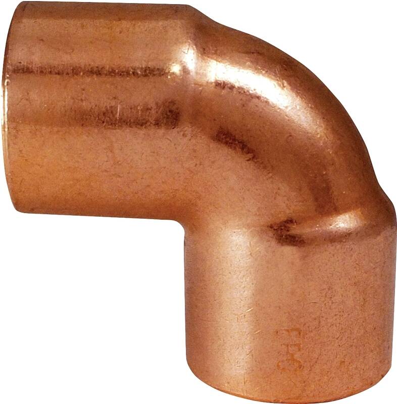 1 Inch Copper Pipe Sweat Connection Elbow- 90 Degree Angle