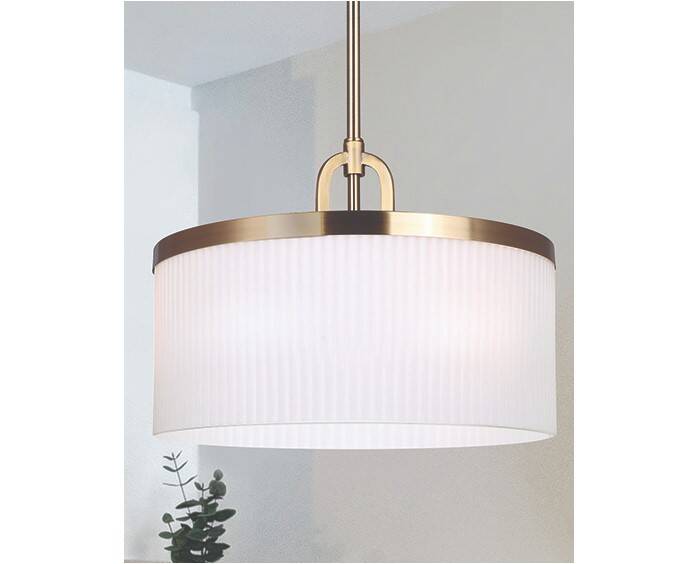 3 Light Kinslea Pendant In Gold With Opal 1 3 Light Kinslea Pendant In Gold With Opal