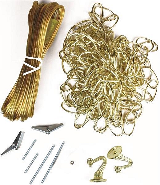 Polished Brass Finish Swag Kit