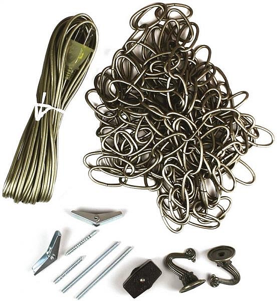 Antique Brass Finish Swag Kit 1 Antique Brass Finish Swag Kit