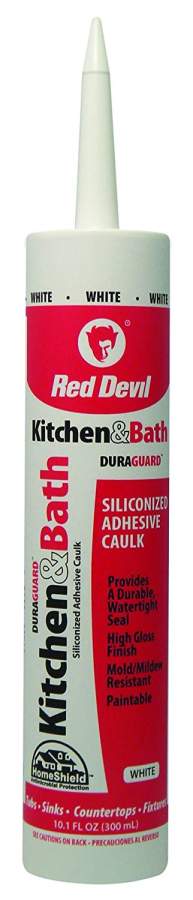 Kitchen and Bath Siliconized Acrylic Caulk 10.1 fl. oz. Clear 2 Kitchen and Bath Siliconized Acrylic Caulk 10.1 fl. oz. Clear