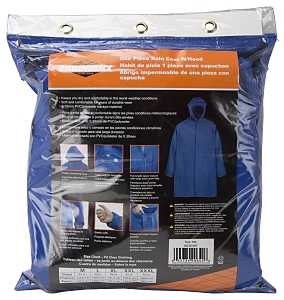 2-Extra Large, Blue, Heavy-Duty Rain Parka