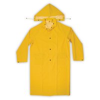 X-Large Yellow Heavyweight PVC 2-Piece Trench Coat