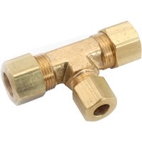 COMP x COMP x COMP Brass Compression Tee, 1/2\