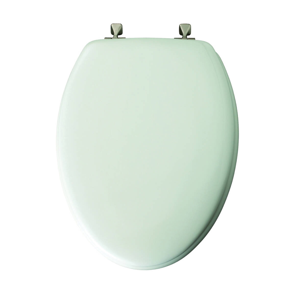 White Wood Elongated Toilet Seat