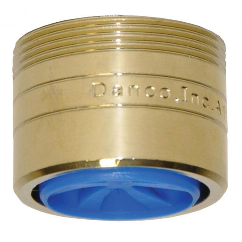 1.5 GPM Dual Thread Water-Saving Aerator with Microban in Polished Brass 1 1.5 GPM Dual Thread Water-Saving Aerator with Microban in Polished Brass