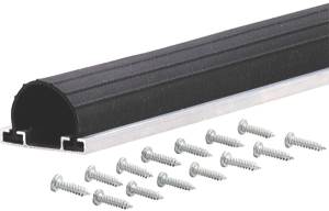 9-Foot Black Aluminum Garage Door Bottom 1 9-Foot Black Aluminum Garage Door Bottom