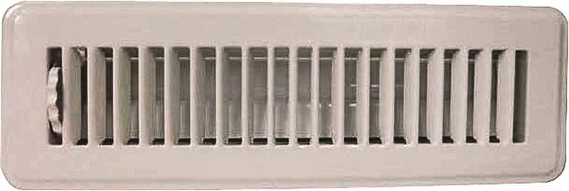 2 x 10-Inch White Steel Floor Register 1 2 x 10-Inch White Steel Floor Register