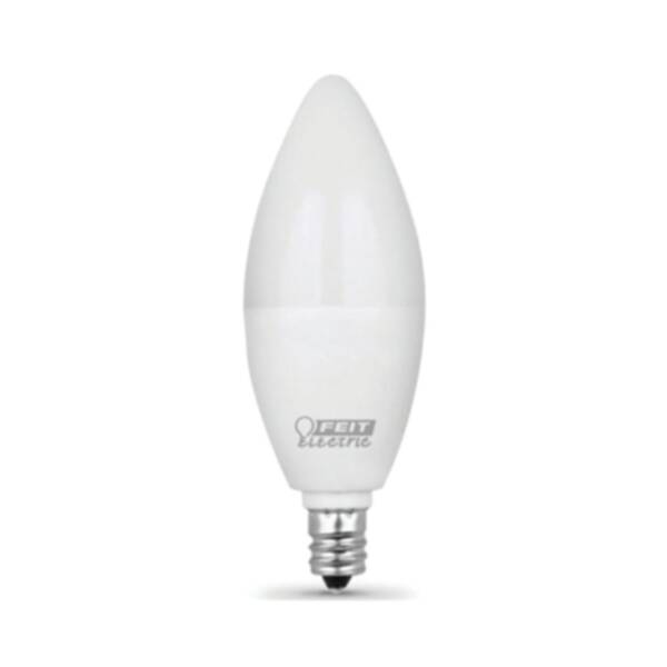 Filament 40-Watt Equivalent B10 E12-Candelabra Warm White Non-Dimmable LED Light Bulb, 3-Pack 2 Filament 40-Watt Equivalent B10 E12-Candelabra Warm White Non-Dimmable LED Light Bulb, 3-Pack
