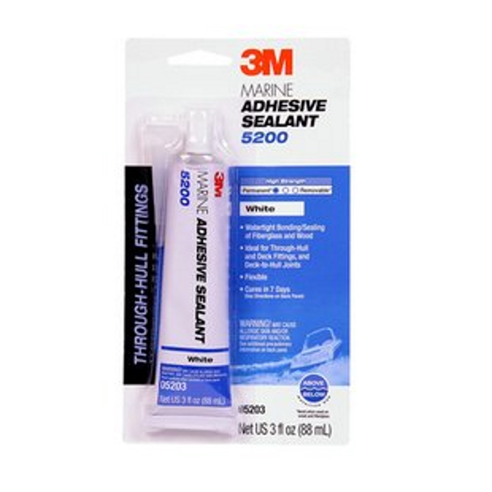 Marine Adhesive Sealant 5200 White, 3 Oz 1 Marine Adhesive Sealant 5200 White, 3 Oz